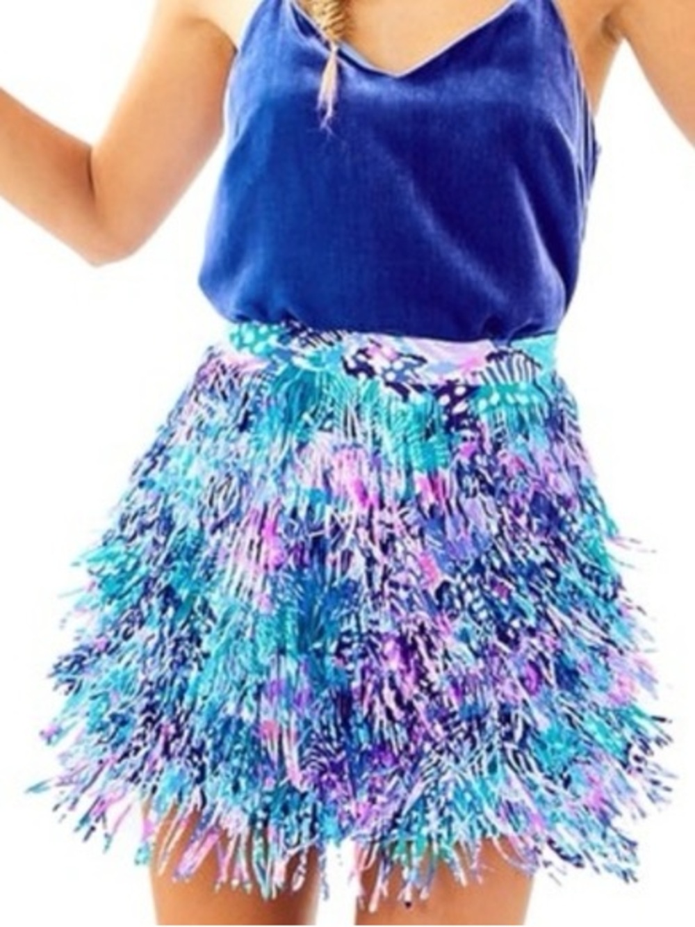 🦄🦄🦄 Lilly Pulitzer Kelsie Fringe Skirt